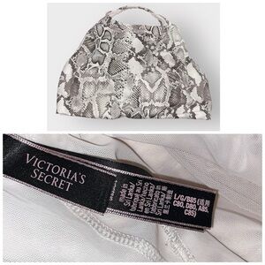 Victoria’s Secret Women’s Snakeskin Print Bikini Top (L)